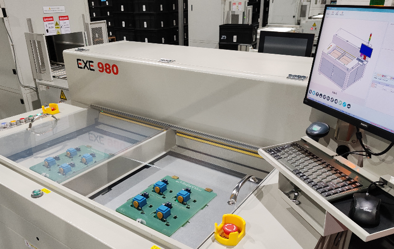 Bottom under cutting machine customer site