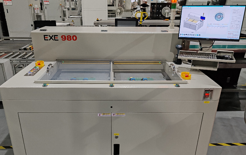 Bottom under cutting machine customer site